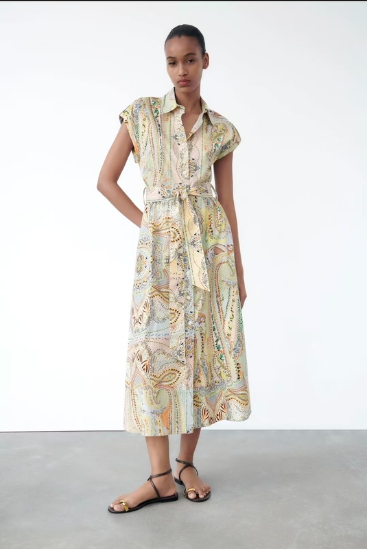 Women's Shirt-Style Midi Dress 7761017 Women's Shirt-Style Midi Dress 7761017