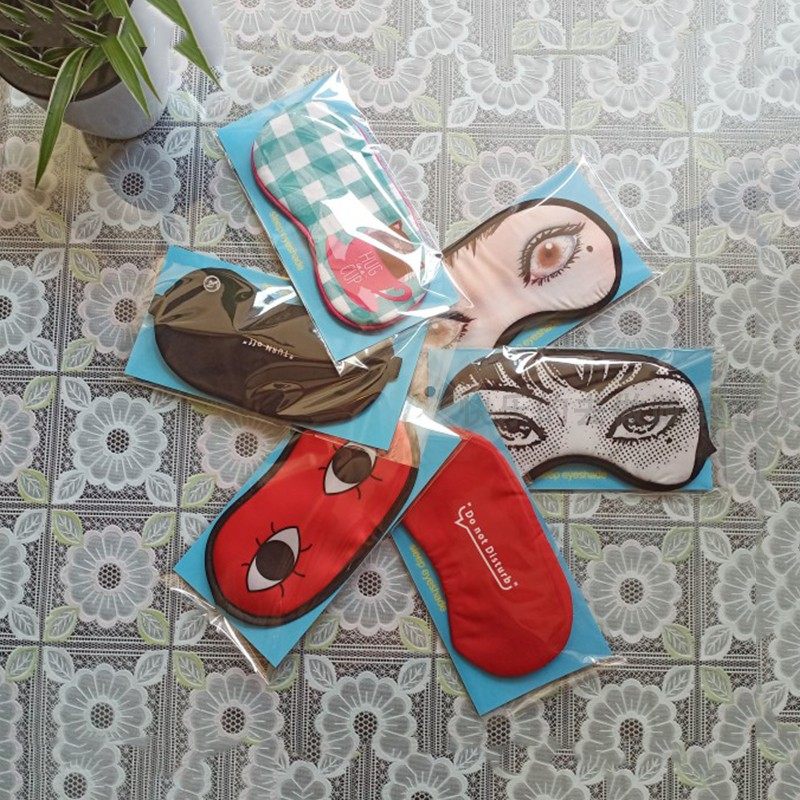 Aviation sleeping silk silk lunch shading and breathable outlet of Japanese anime secondary fire development training