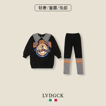 Is it your dish? Girls Sweatsuit (LVDGCK) Italian Chinese and Dadu Korean version of the doll spring dress