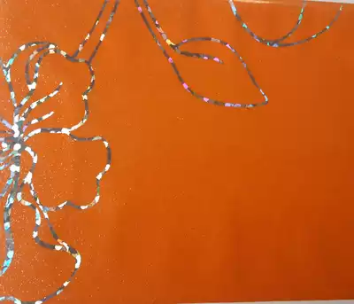 Crystal steel door panel film two-in-one composite film with back film