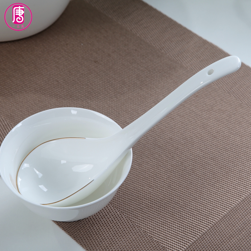 Yipin Tang Jiayong tablespoons ipads porcelain run child Chinese ceramic tablespoons of sheng porridge big porcelain run restaurant tableware porcelain run out