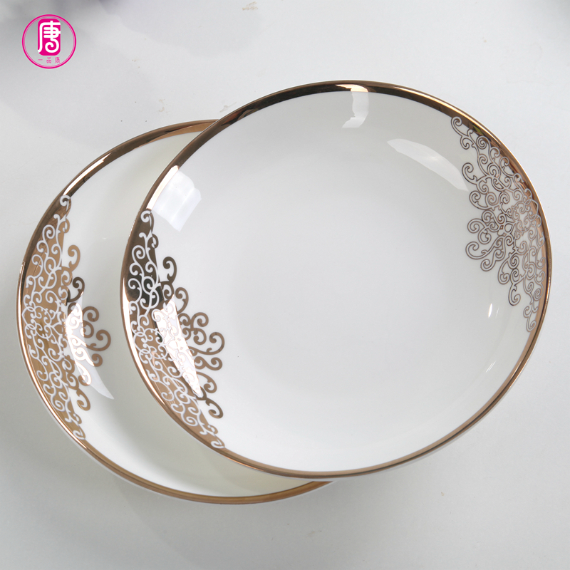 Yipin tang 6 inches of household small small plate ceramic deep dish up phnom penh European - style ipads porcelain tableware move side dishes