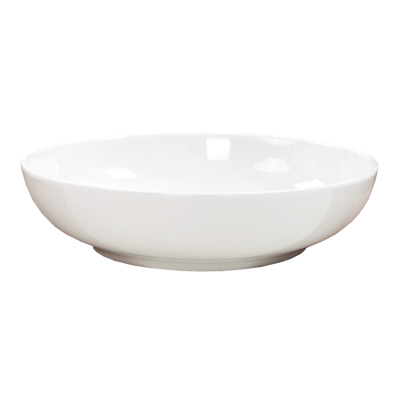 Ipads porcelain ceramic soup deep dish dish of capacity of pure white rice home dish dish nest side dish Japanese plate plate