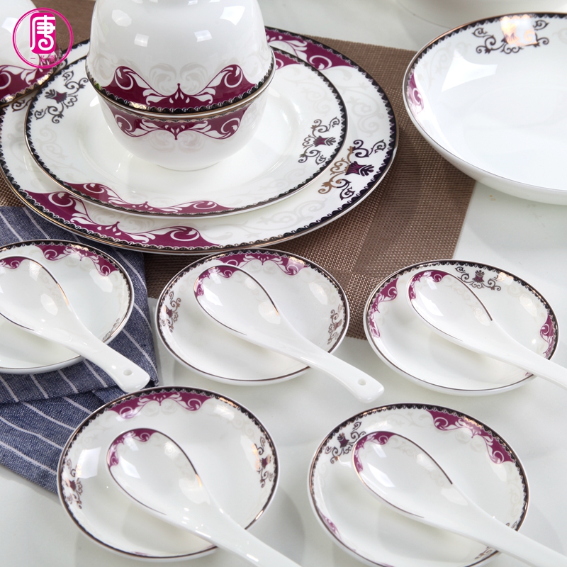 Yipin Tang Jiayong ceramic bowl ipads porcelain tableware European - style up phnom penh dish combination suit individuality creative western China