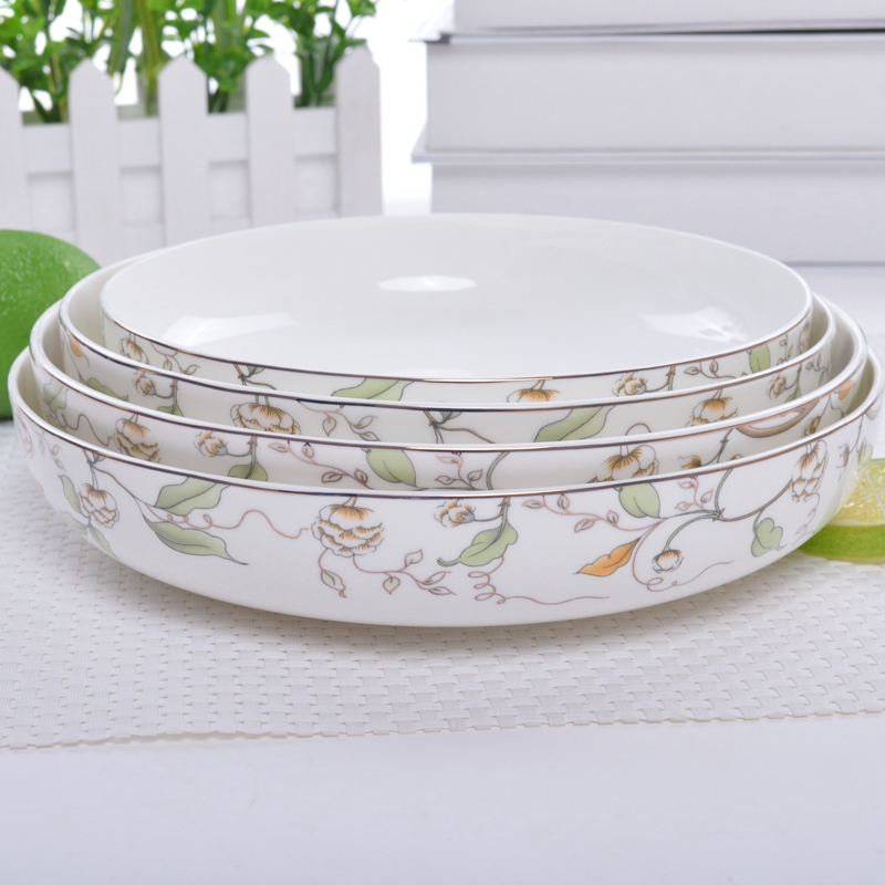 Household ceramics ipads porcelain soup plate straight expressions using FanPan up phnom penh plate salad dish creative dish nest dish