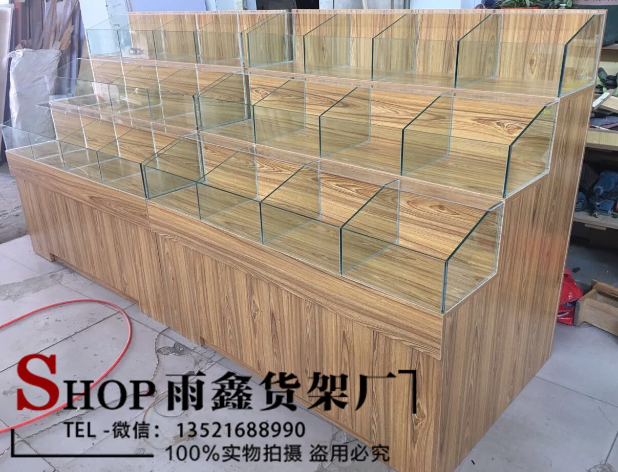 Tủ trái cây sấy khô siêu thị trái cây hạt kẹo hiển thị tủ số lượng lớn tủ hạt tủ trái cây khô kệ gỗ rắn kệ trưng bày