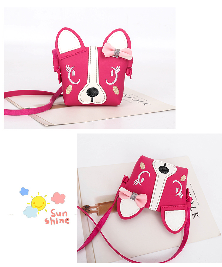 Kid's Small Pu Leather Animal Cute Square Magnetic Buckle Crossbody Bag display picture 6