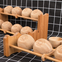 Bamboo cup holder bamboo cool cup holder drain rack kung fu tea set folding tea cup holder water cup holder tea ceremony accessories real bamboo