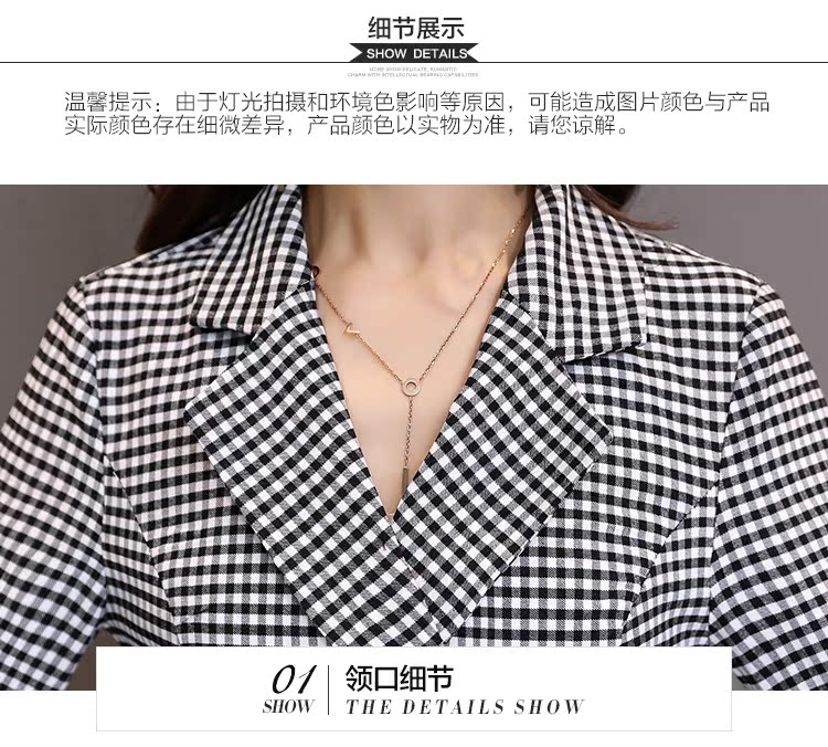 Chỉ có Yi ◆ giảm giá thương hiệu thắt lưng nữ kẻ sọc áo dài áo khoác nữ 10.18 mùa thu áo dạ đẹp