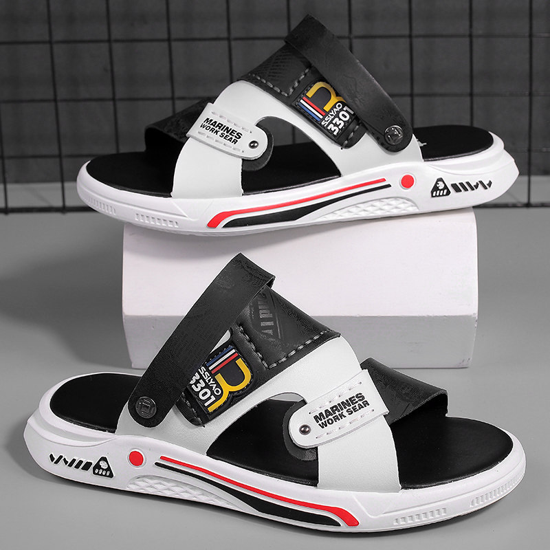 Sandals men's summer outwear sport non-slip wear and wear beach sandals 2022 new driving dual-use soft-bottom slippers
