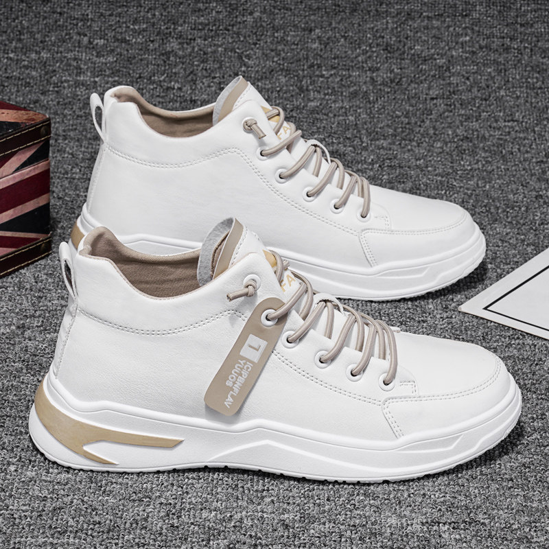 Men's shoes 2022 new spring and autumn Korean version trendy high-top sneakers small white all-match casual sports mid-top student trendy shoes