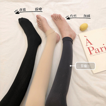 Korean version of solid color wild tie leggings womens spring wear 2021 New slim thin legs stepping socks pants