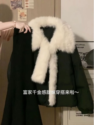 taobao agent Winter black down jacket, increased thickness