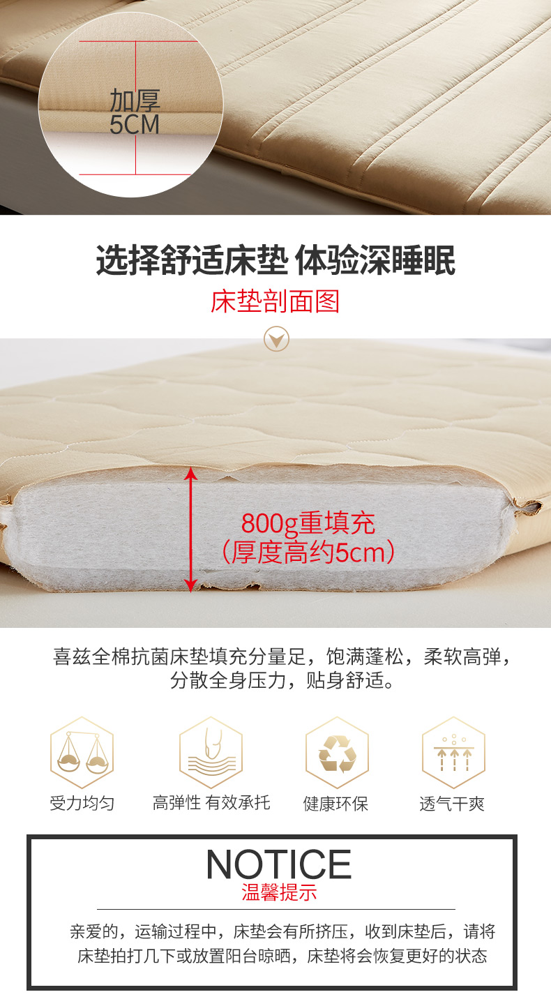 Tatami mat 1.8m bông nệm bảo vệ nệm đơn hoặc kép nệm pad là mặt đất thảm ngủ sàn 1,5 1,2m - Nệm nệm 1m2