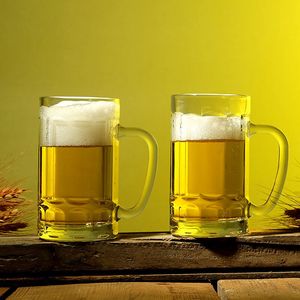 超大进口【玻璃啤酒杯】2只*410ml