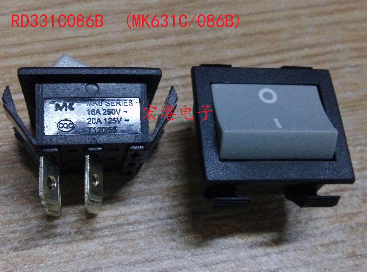 MasterCard MK631C 86B MK6 SERIES 16A 250V medical rocker switch 6 foot 3 knife