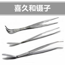 Hi-Ji and Japanese gardening tools elbow straight-headed tweezers bear bonsai potted succulent plant stainless steel