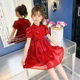 Платье, ханьфу, летнее ципао, летняя одежда, детская одежда, подходит для подростков, 12 лет