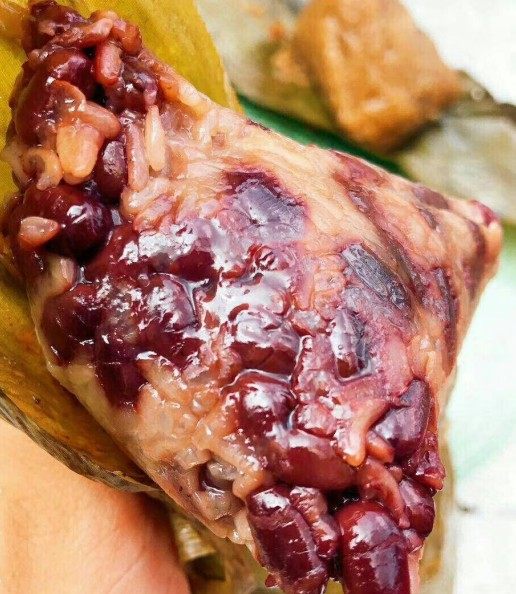 Suzhou Changzhen Sweet Red bean rice Dumplings 5pcs full of sweet red bean stuffing with soft glutinous glutinous rice