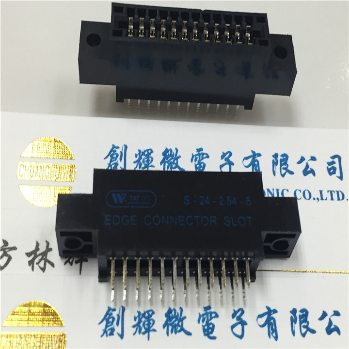 Noguchi has earbus socket S-24-2 54-5 24P 2 54 gold finger PCB slot