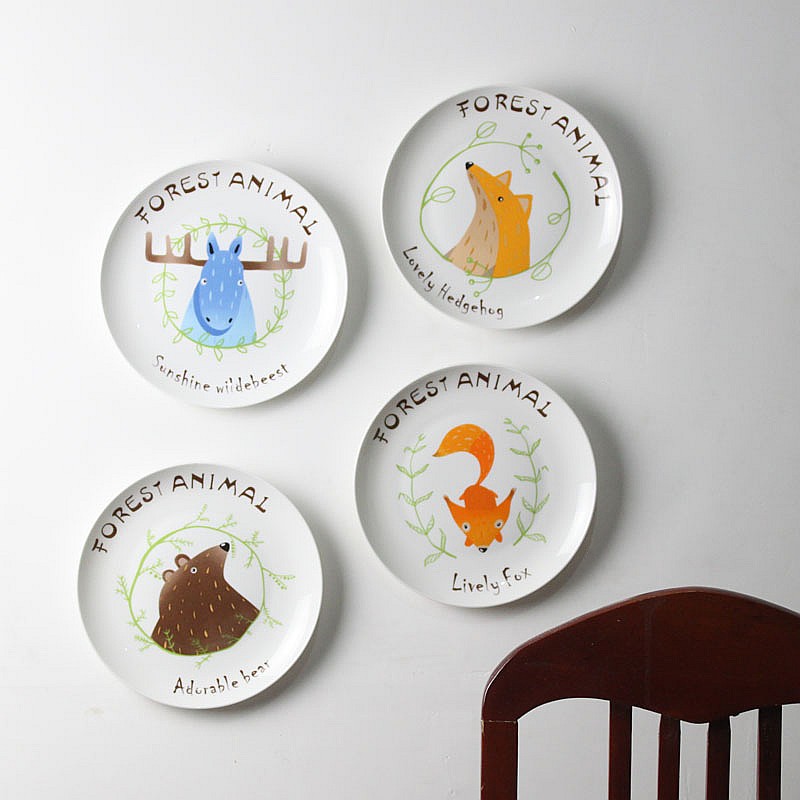 Scandinavian decorative hanging dish wall act the role of ceramic wall act the role ofing sitting room background wall combination pendant ornaments on the wall