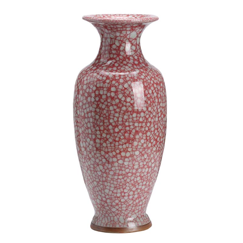 Classical furnishing articles jun porcelain antique ceramics slicing vases, modern home sitting room adornment