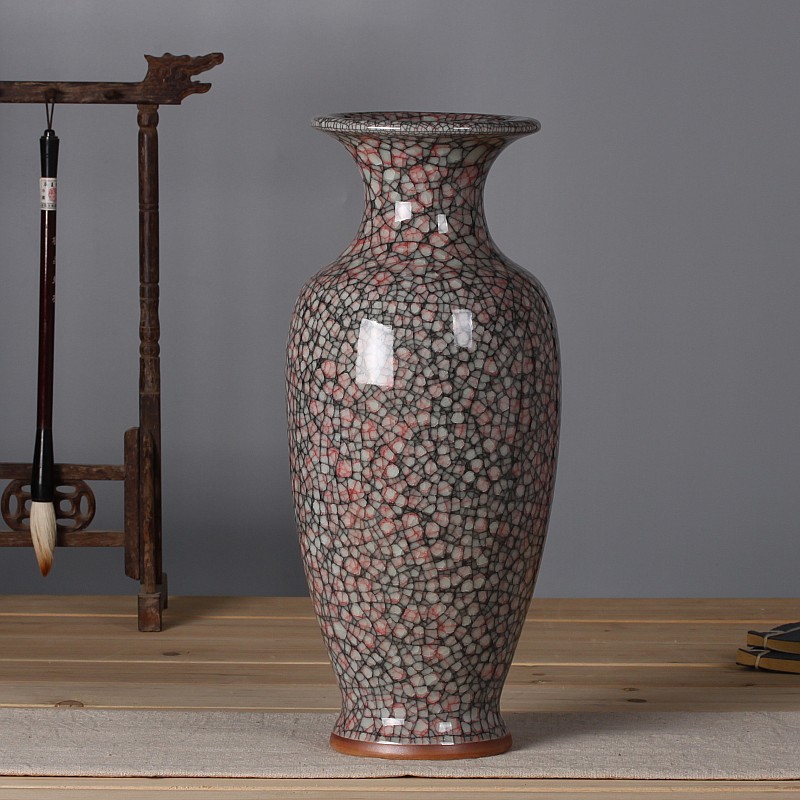Classical furnishing articles jun porcelain antique ceramics slicing vases, modern home sitting room adornment