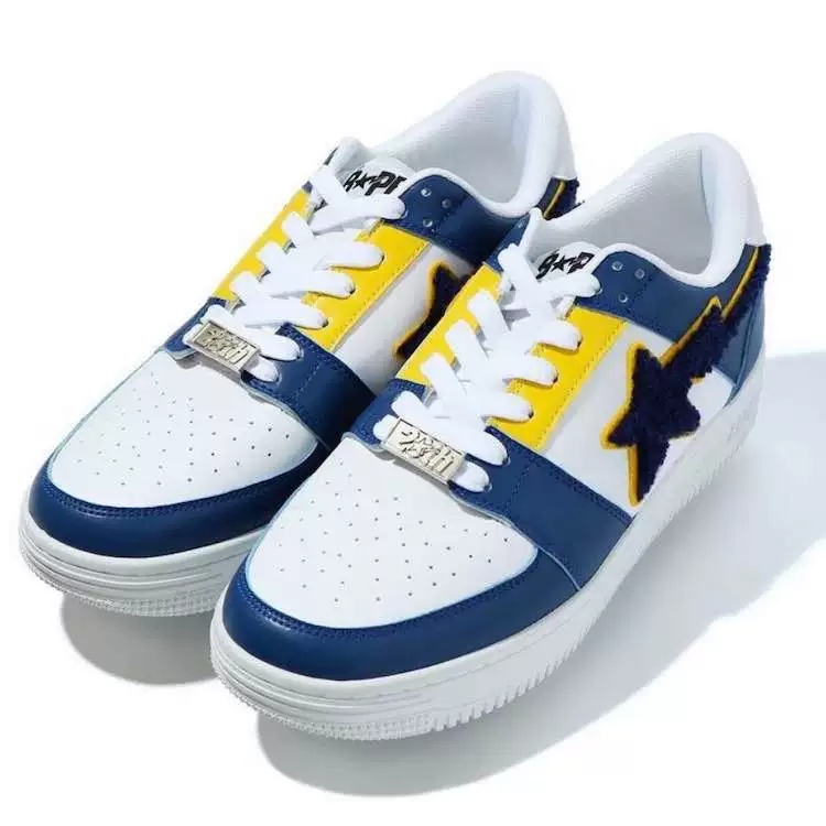 Fengyou boutique BAPE PATCHED STA LOW patch flocking star ape men's low-top casual shoes