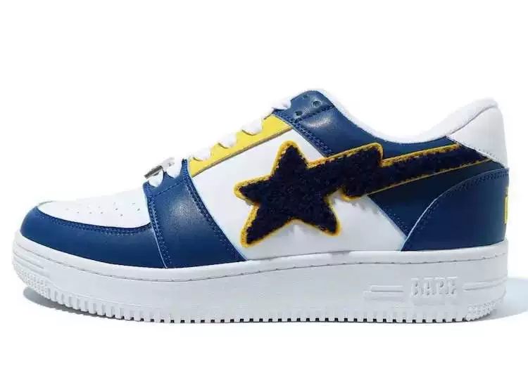 Fengyou boutique BAPE PATCHED STA LOW patch flocking star ape men's low-top casual shoes