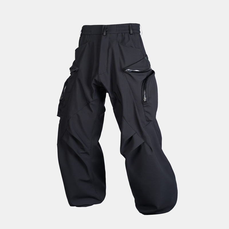 Nosucism_26Ss_Spring'Lian' Curved Zipper Pocket Softshell Pants (Thin Version) Nosucism_26Ss_Spring'Lian' Curved Zipper Pocket Softshell Pants (Thin Version)