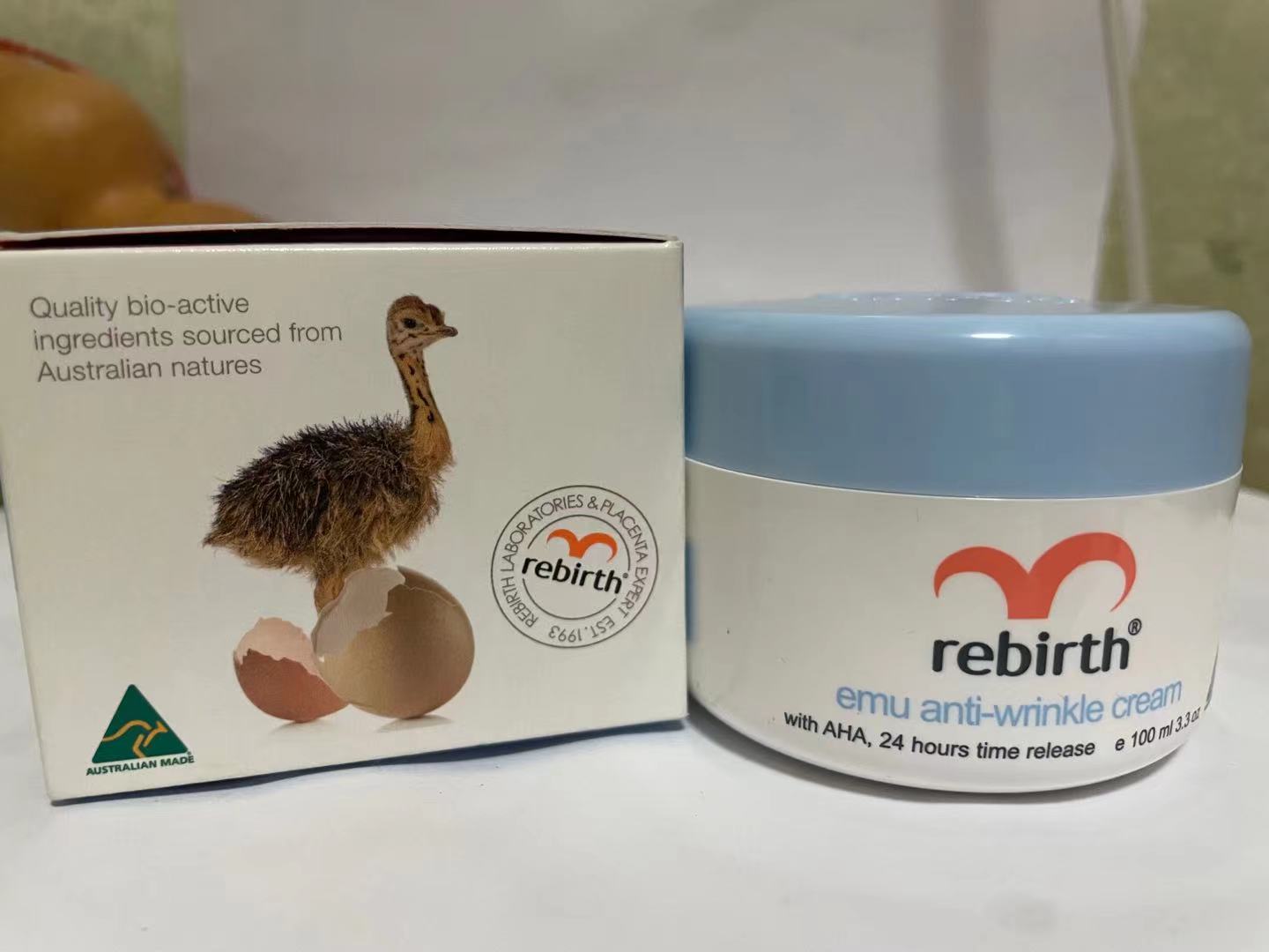 (Shortage) Australian rebirth Fruit Acid Ostrich Oil Shea Butter efficient moisturizing nourishing face cream 100G