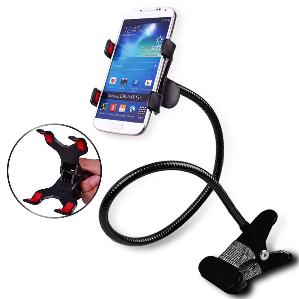 Điện thoại phổ thông giữ cạnh giường ngủ kéo dài desktop đa chức năng tablet generic lười biếng để xem TV Clip sống - Phụ kiện điện thoại di động case điện thoại