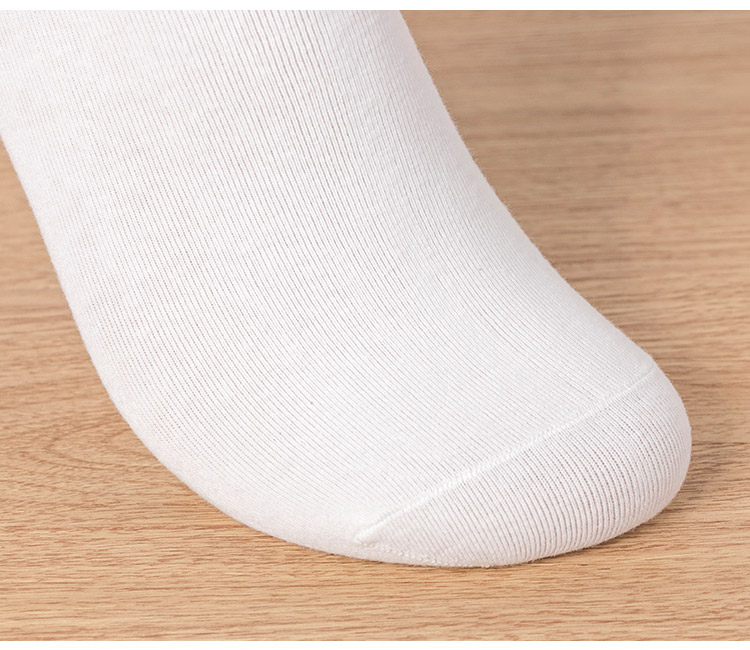 100% cotton tất nam màu rắn nam kinh doanh vớ cotton nam màu đen và trắng dày vớ nam tất ngắn cổ nam