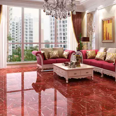 Dark full glaze tile floor tiles 800x800 living room bedroom floor tiles black golden flower deep Coffee Net violet red