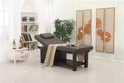 New home with hole folding pattern embroidery fire therapy body bed reinforced high-end beauty shop Chinese massage SPA bed