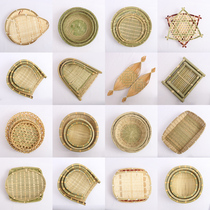 Handmade bamboo woven articles containing basket bamboo sieve bamboo basket water fruit basket refreshment Toround dustpan dish home woven bamboo baskets