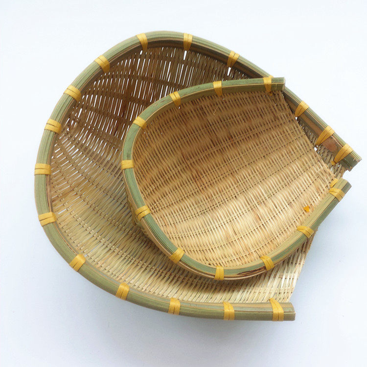 Bamboo-woven containing basket Dustpan Hotel Hotel Special Upper Tray Sub photographic props Vegetable Basket