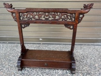 Rosewood penholder with drawers and carved dragon mortise and tenon structure fine workmanship clear grain and mellow patina