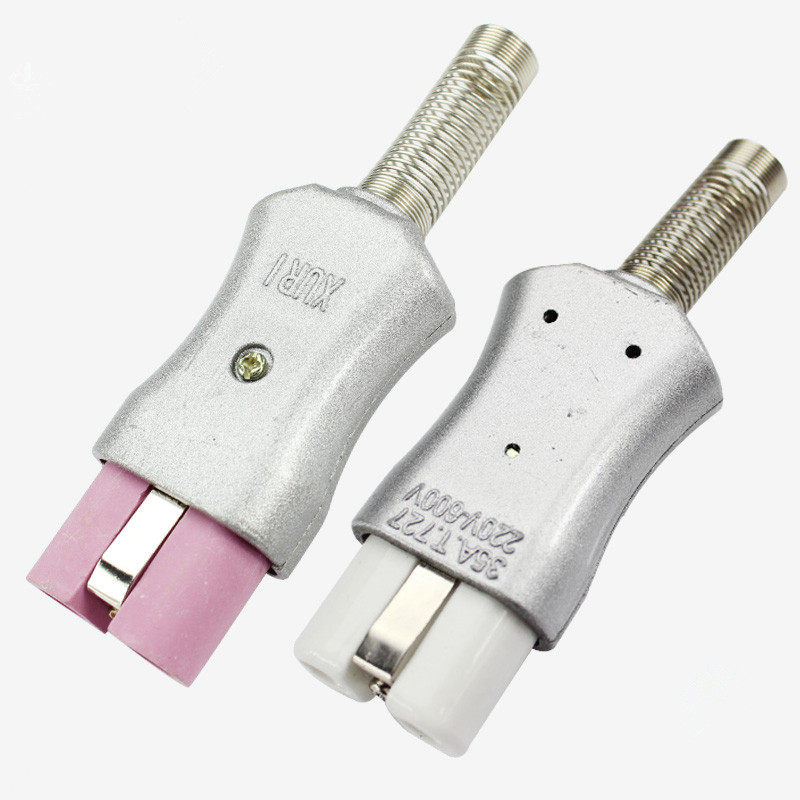 Aluminum alloy electric heater plug T727600V industrial socket heating ring ceramic electric furnace high temperature resistant plug