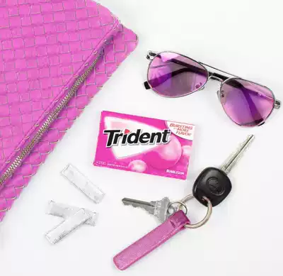 American original imported snacks Trident Trident xylitol chewing gum brand new bubble 8