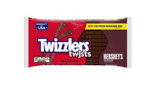 Low-card meal, low-fat, low-sugar satiety American Twizzlers more fun Twist Twist Chocolate 340g