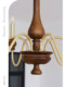 American-Style Retro All-Copper Candle Chandelier for Living Room, French-Style Vintage Villa Chandelier, Staircase Light for Villa, Dining Room, and Bedroom