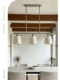 Creative Shell Dining Pendant Light, French Mid-Century Style, High-End Sand Nickel Color Pendant Light, Designer Style Cream-Style Dining Room Lighting