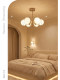 Ring Star Bauhaus Glass Chandelier Minimalist Light Luxury Glass Ball High-End Living Room Chandelier Eye-Protection Main Light Fixture
