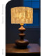 French-Style Vintage Shell Table Lamp with a High-End Feel, Shell Lampshade, Mid-Century Style Rubberwood Bedroom Bedside Table Lamp