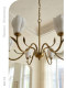 French Retro Ceramic Magnolia Flower Chandelier Creative Flower Bedroom Dining Room Designer Decorative Lighting Fixtures