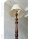 Medieval Style Creative Shell Floor Lamp, Retro Walnut Color Solid Wood Floor Lamp, Bedroom Living Room Sofa Side Lighting