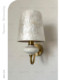 French-Style Creative Shell-Shaped All-Copper Ceramic Wall Lamp, American Retro Bedroom Living Room Entrance Wall Lamp, Mediterranean Bedroom Lamp