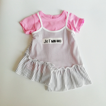 Special Price Turtle Nen Turtle Love Baby Summer Slim Suit Kids Short Sleeves Seven Pants Sleeveless Skirt T-shirt T-shirt 50% Pants