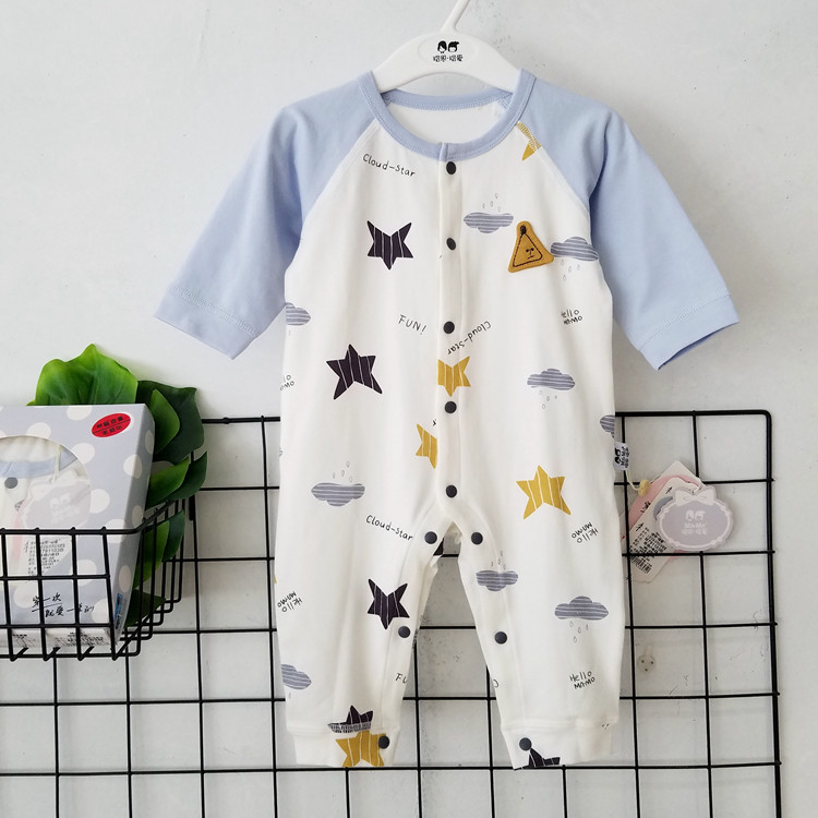 Turtle Nen Turtle Love Spring Autumn Baby Long Sleeve Khae MnMo Monolayer Pure Cotton Outside to climb for a male baby Even with a long climb